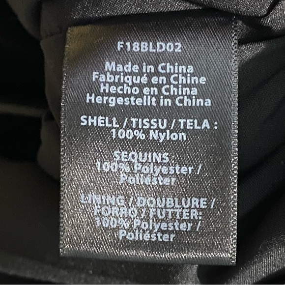 Rachel Zoe Long Sleeve Charcoal Sequin Mini Dress Size 8 - Picture 11 of 11